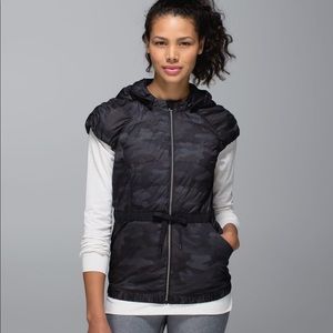 Lululemon Pack It Down Fatigue Hooded Vest